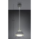 Trio-R36501042 - Tilos - Anthracite Pendant with White Glass ∅ 23 cm