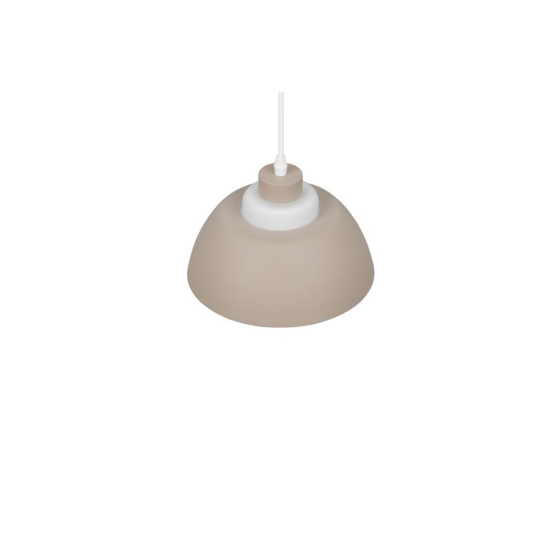 Trio-R36501043 - Tilos - Warm Fawn Pendant with White Glass ∅ 23 cm