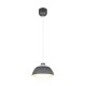 Trio-R36501942 - Tilos - Anthracite Pendant with White Glass ∅ 30 cm