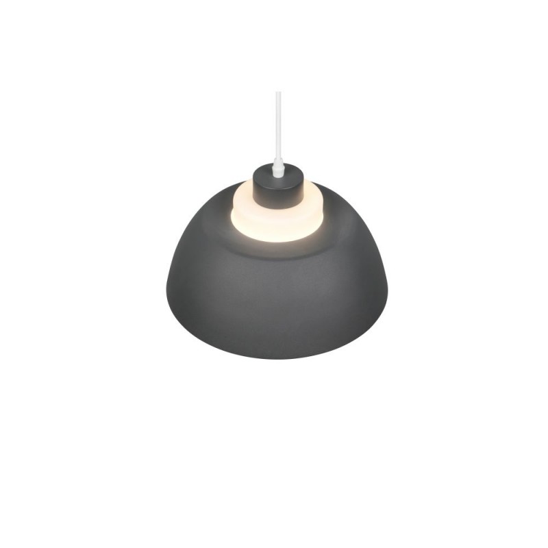 Trio-R36501942 - Tilos - Anthracite Pendant with White Glass ∅ 30 cm