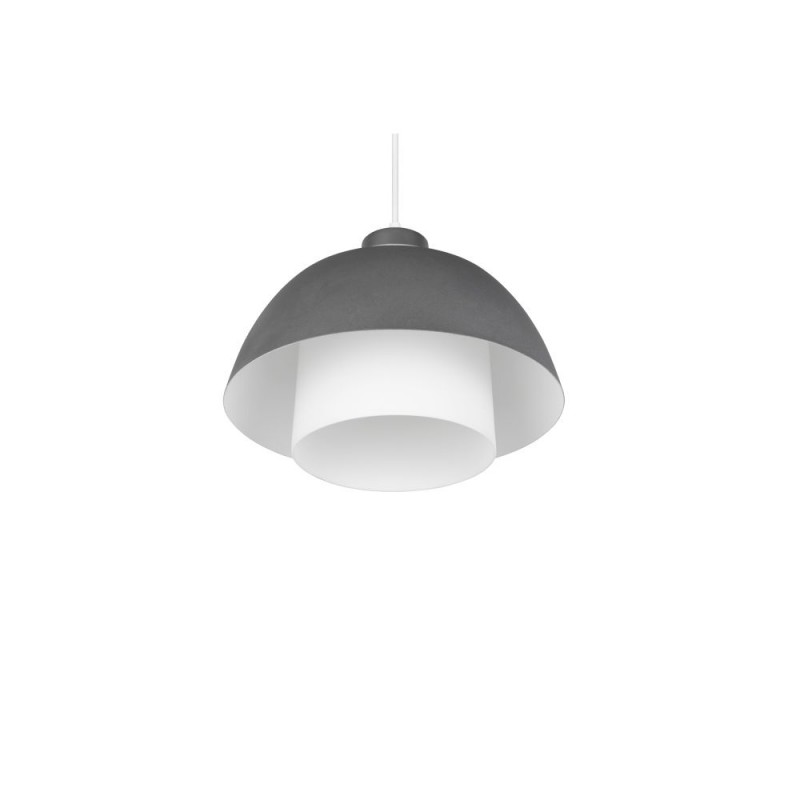 Trio-R36501942 - Tilos - Anthracite Pendant with White Glass ∅ 30 cm