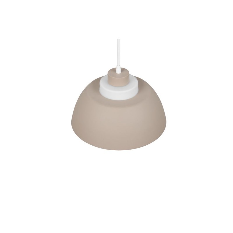 Trio-R36501943 - Tilos - Warm Fawn Pendant with White Glass ∅ 30 cm