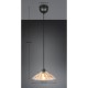 Trio-R36521032 - Eluna - Black Pendant with Amber Glass Shade