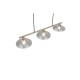 Trio-R36523004 - Eluna - Old Brass 3 Light over Island Fitting with Clear Glass Shade