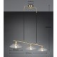 Trio-R36523004 - Eluna - Old Brass 3 Light over Island Fitting with Clear Glass Shade