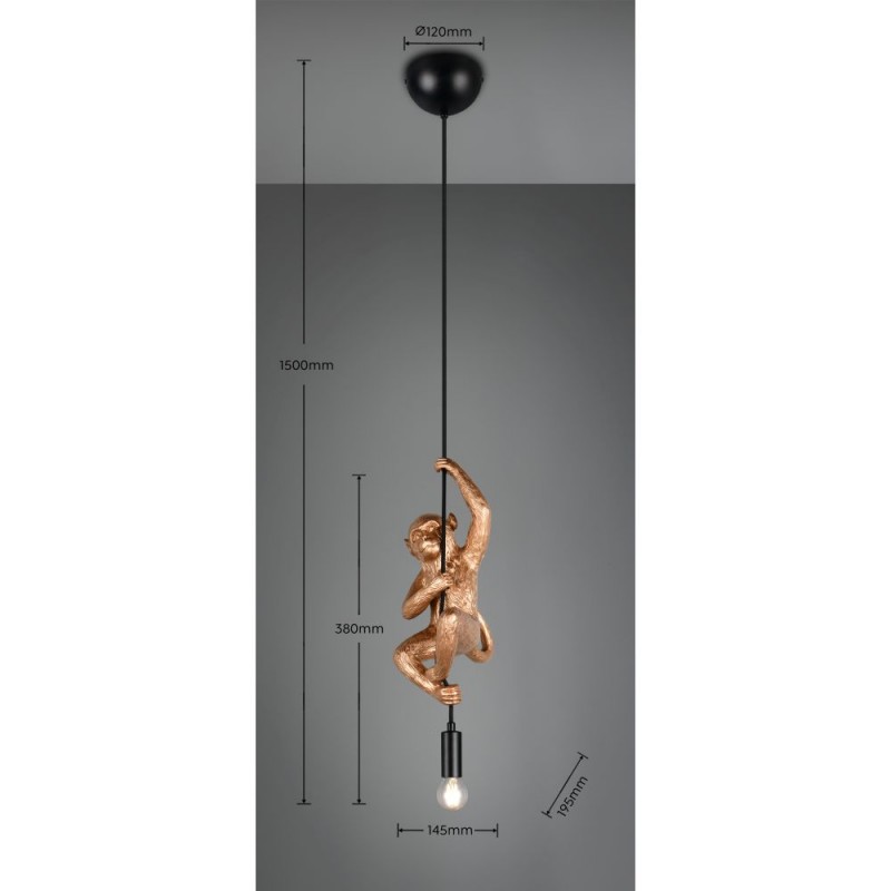 Trio-R36551079 - Fips - Gold Animal Pendant