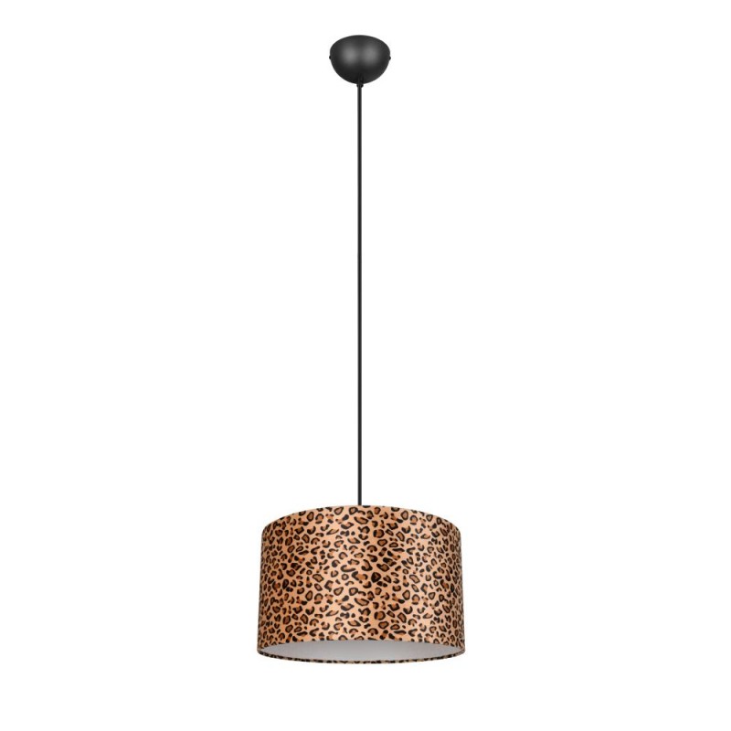Trio-R36741032 - Pardina - Black Pendant with Leopard Shade
