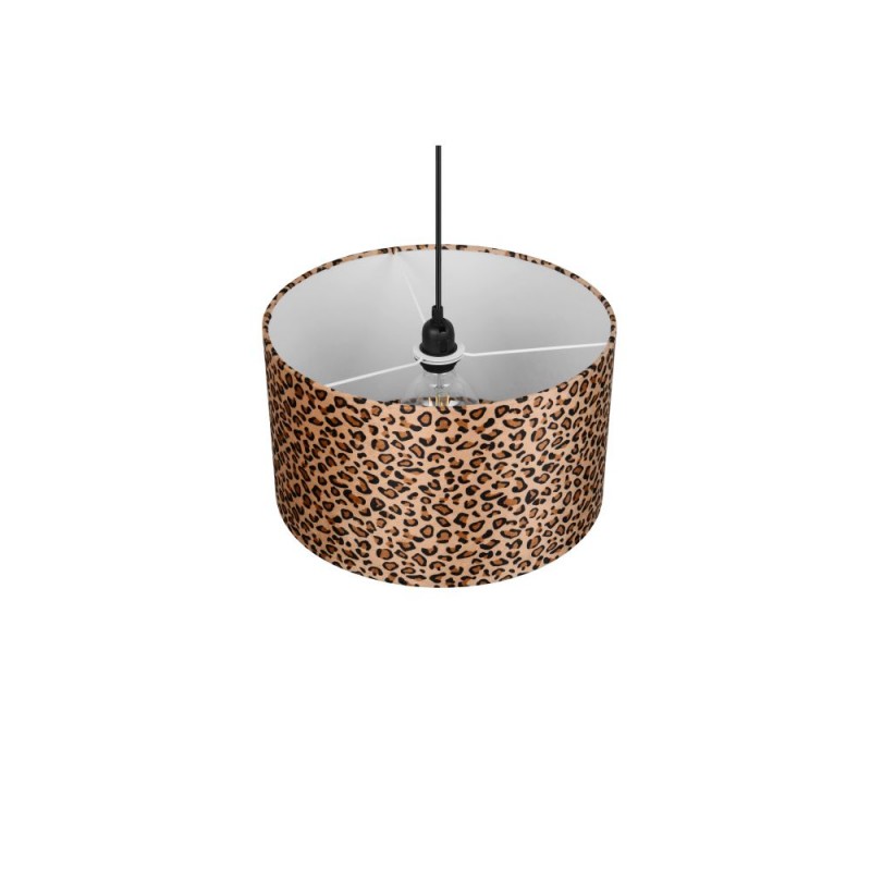 Trio-R36741032 - Pardina - Black Pendant with Leopard Shade