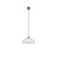 Trio-R36761052 - Abella - Matt Brass Pendant with Clear Ribbed Glass