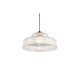 Trio-R36761052 - Abella - Matt Brass Pendant with Clear Ribbed Glass