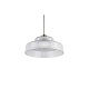 Trio-R36761052 - Abella - Matt Brass Pendant with Clear Ribbed Glass