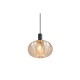 Trio-R36771013 - Elvezia - Black Pendant with Amber Glass Shade