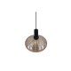 Trio-R36771013 - Elvezia - Black Pendant with Amber Glass Shade