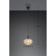 Trio-R36771013 - Elvezia - Black Pendant with Amber Glass Shade