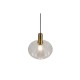Trio-R36771052 - Elvezia - Matt Brass Pendant with Clear Glass Shade