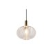Trio-R36771052 - Elvezia - Matt Brass Pendant with Clear Glass Shade