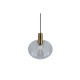 Trio-R36771052 - Elvezia - Matt Brass Pendant with Clear Glass Shade