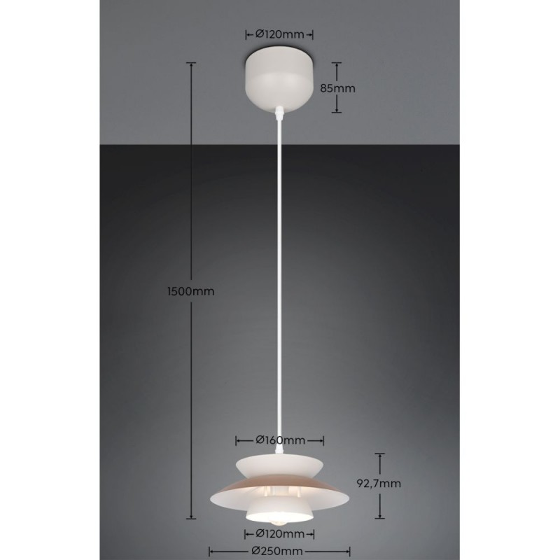 Trio-R36841065 - Amarila - Warm Grey & Coffee Pendant ∅ 25 cm