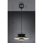 Amarila - Black & White Pendant ∅ 40 cm
