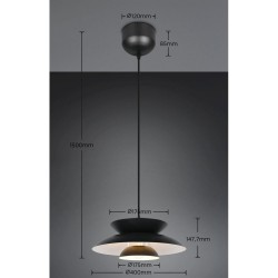 Amarila - Black & White Pendant ∅ 40 cm