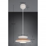 Amarila - Warm Grey & Coffee Pendant ∅ 40 cm