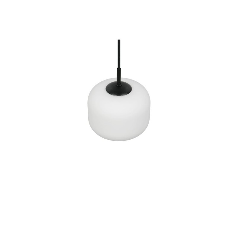Trio-R36861001 - Signe - Black Pendant with White Glass ∅ 15 cm