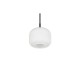 Trio-R36861001 - Signe - Black Pendant with White Glass ∅ 15 cm
