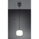Trio-R36861001 - Signe - Black Pendant with White Glass ∅ 15 cm
