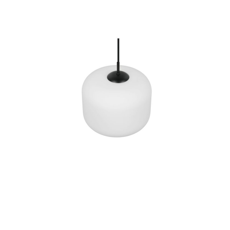 Trio-R36861901 - Signe - Black Pendant with White Glass ∅ 25 cm