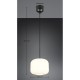 Trio-R36861901 - Signe - Black Pendant with White Glass ∅ 25 cm