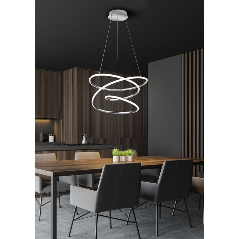 - Bologna - Chrome LED Pendant 4000K Trio-R37051106 - Bologna - Chrome LED Pendant 4000K