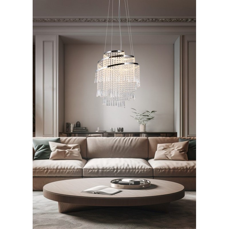 - Pomp - Chrome CCT Pendant with Remote Control Trio-R37341106 - Pomp - Chrome CCT Pendant with Remote Control