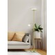 - Gerry - Matt Brass Mother & Child Floor Lamp with Opal Glass Trio-R40063108 - Gerry - Matt Brass Mother & Child Floor Lamp with Opal Glass