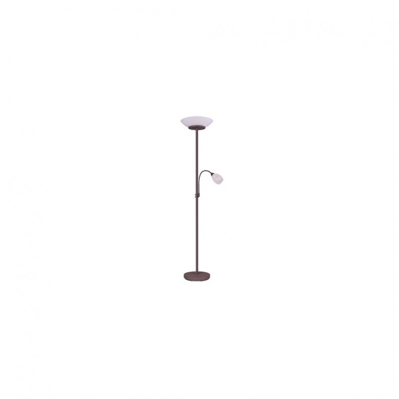 - Gerry - Rusty Mother & Child Floor Lamp with Opal Glass Trio-R40063124 - Gerry - Rusty Mother & Child Floor Lamp with Opal Glass