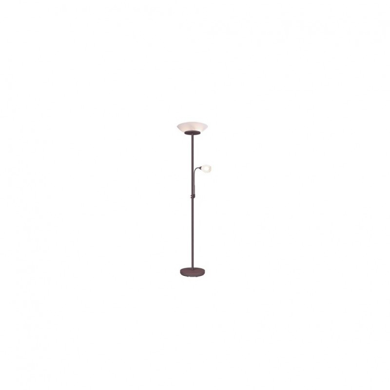 - Gerry - Rusty Mother & Child Floor Lamp with Opal Glass Trio-R40063124 - Gerry - Rusty Mother & Child Floor Lamp with Opal Glass