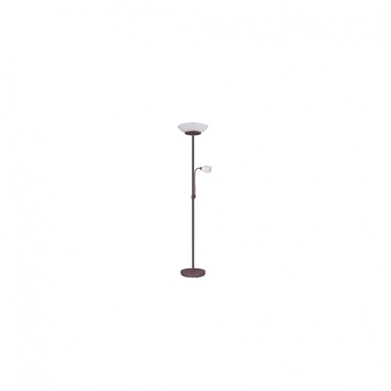 - Gerry - Rusty Mother & Child Floor Lamp with Opal Glass Trio-R40063124 - Gerry - Rusty Mother & Child Floor Lamp with Opal Glass