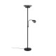 Table & Floor Lamp - Gerry - Matt Black Mother & Child Floor Lamp with Smoked Mirrored Glass Trio-R40063132 - Gerry - Matt Black Mother & Child Floor Lamp with Smoked Mirrored Glass