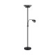 Table & Floor Lamp - Gerry - Matt Black Mother & Child Floor Lamp with Smoked Mirrored Glass Trio-R40063132 - Gerry - Matt Black Mother & Child Floor Lamp with Smoked Mirrored Glass