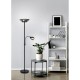 Table & Floor Lamp - Gerry - Matt Black Mother & Child Floor Lamp with Smoked Mirrored Glass Trio-R40063132 - Gerry - Matt Black Mother & Child Floor Lamp with Smoked Mirrored Glass