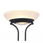 Orson - Matt Black Mother & Child LED Floor Lamp with Alabaster Glass Orson - Matt Black Mother & Child LED Floor Lamp with Alabaster Glass