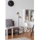 Table & Floor Lamp - Nina - Black & Gold 2 Light Floor Lamp Trio-R40162002 - Nina - Black & Gold 2 Light Floor Lamp
