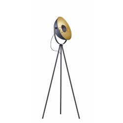 Chewy - Black & Gold Tripod Floor Lamp