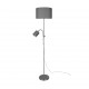 - Owen - Matt Nickel Mother & Child Floor Lamp with Grey Shade Trio-R40192007 - Owen - Matt Nickel Mother & Child Floor Lamp with Grey Shade