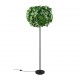 - Leavy - Matt Black 3 Light Floor Lamp with Green Leaves Trio-R40463015 - Leavy - Matt Black 3 Light Floor Lamp with Green Leaves