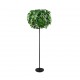 - Leavy - Matt Black 3 Light Floor Lamp with Green Leaves Trio-R40463015 - Leavy - Matt Black 3 Light Floor Lamp with Green Leaves