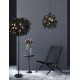 - Leavy - Matt Black 3 Light Floor Lamp with Black & Gold Leaves Trio-R40463032 - Leavy - Matt Black 3 Light Floor Lamp with Black & Gold Leaves