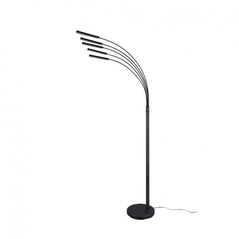 Trio-R41031532 - Reed - Matt Black 5 Light LED Floor Lamp