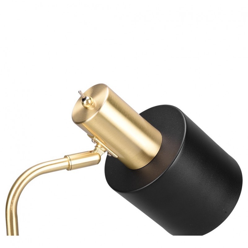 - Adam - Black & Gold Floor Lamp Trio-R41041080 - Adam - Black & Gold Floor Lamp