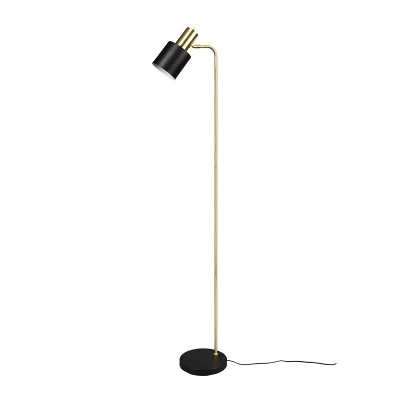 - Adam - Black & Gold Floor Lamp Trio-R41041080 - Adam - Black & Gold Floor Lamp