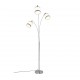 - Davos - Chrome 3 Light Floor Lamp with White Shade Trio-R41553006 - Davos - Chrome 3 Light Floor Lamp with White Shade